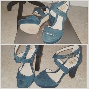 Open toe high heel sandals